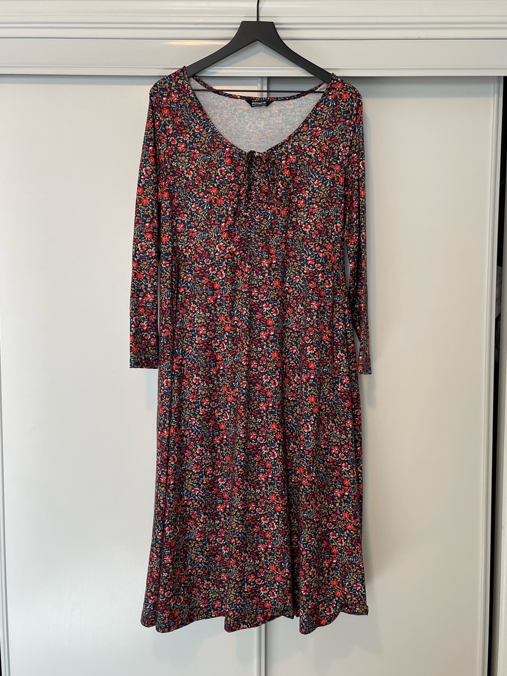 BloomChic Long-Sleeve Floral Maxi Dress